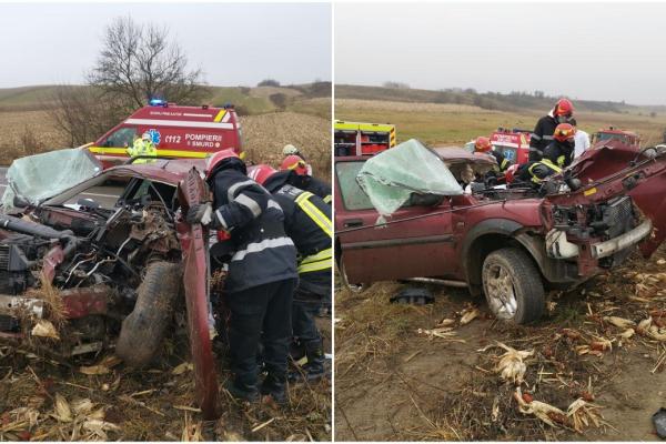 Accident cumplit: Opt victime, doi morţi, copil de 3 ani în comă, un alt copil rănit
