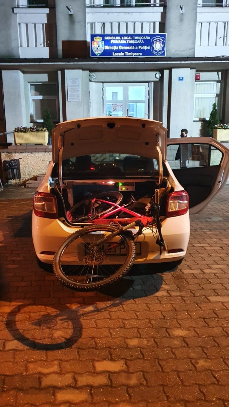 Bicicletă furată din Timișoara, recuperată de polițiștii locali