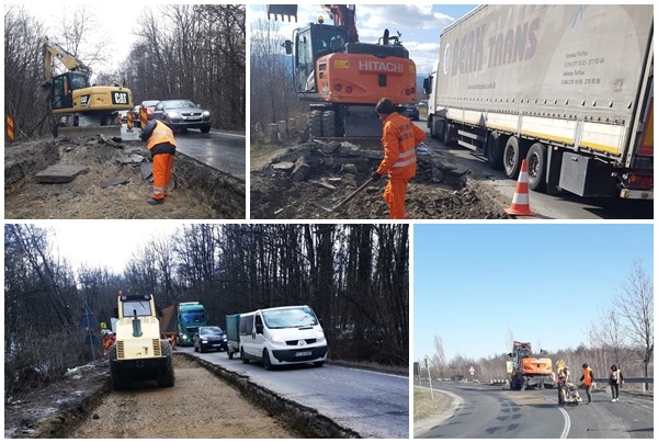 Continuă lucrările în zona Coșevița. Circulația se desfășoară greu, răbdarea șoferilor e pusă la grea încercare FOTO