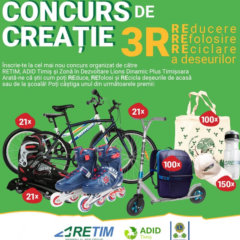 Concurs creativ despre reciclare pentru elevii județului Timiș VIDEO
