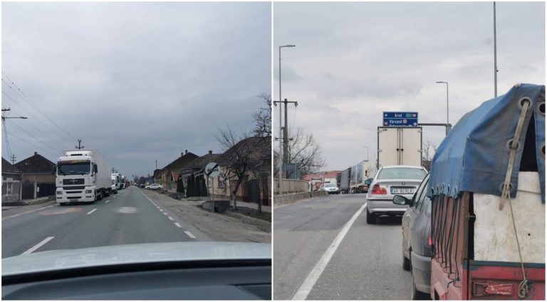 UPDATE: Coada spre vama Vărșand se întinde pe 25 de kilometri