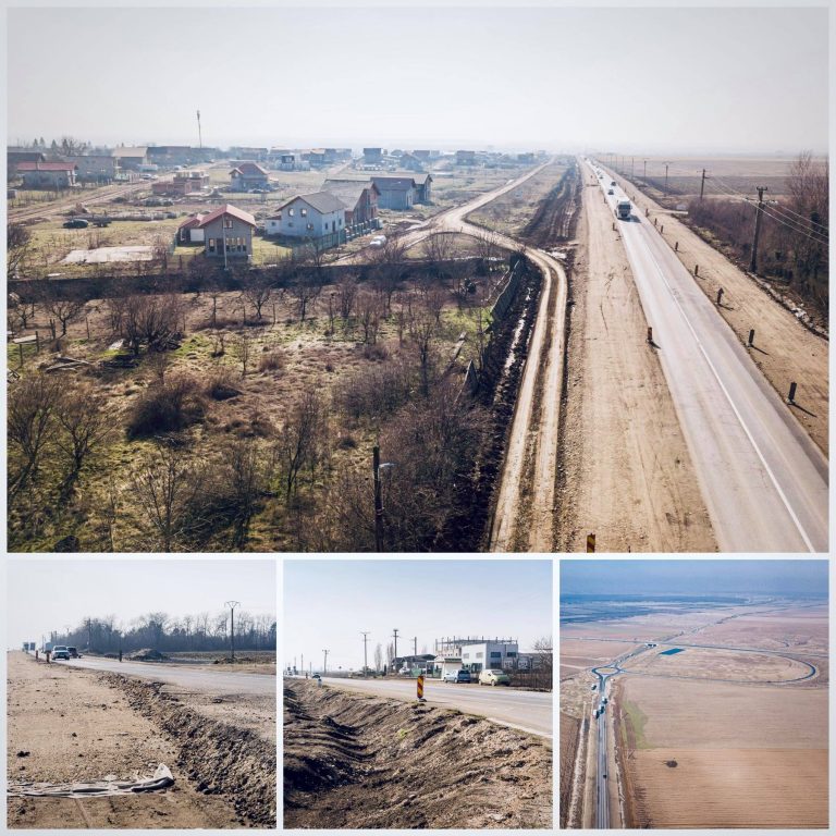 ADR Vest finanțează lărgirea drumului către autostradă, prin Dumbrăvița FOTO