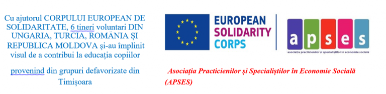 ANUNȚ | derularea proiectului de voluntariat „Aproape de tinerii beneficiari în educație din Timișoara”