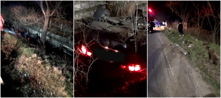 Accident mortal în vestul țării: Șoferul beat a fost grav rănit și a încercat să dea vina pe pasagerul decedat