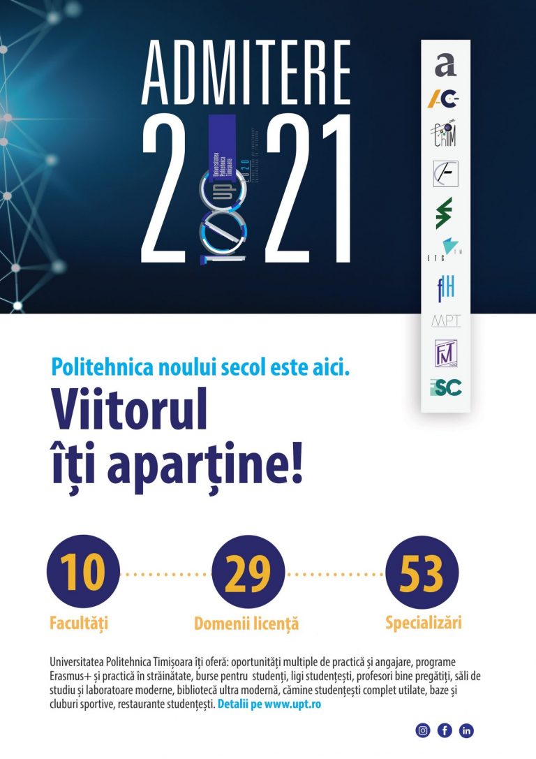 Locuri speciale la UPT pentru absolvenții din sistemul de protecție socială