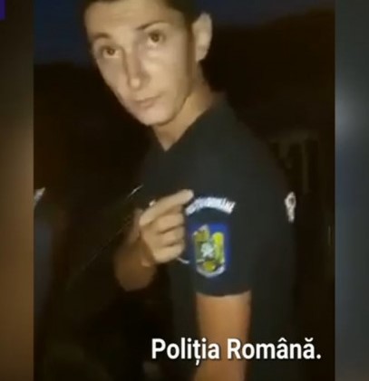Fals polițist din Timiş, prins după ce a fost filmat de un grup de tineri