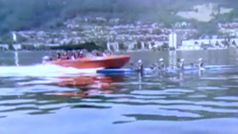 Caiac cu 4 copii lovit  de o șalupă pe Dunăre la Orșova. Imagini cu un puternic impact emoțional