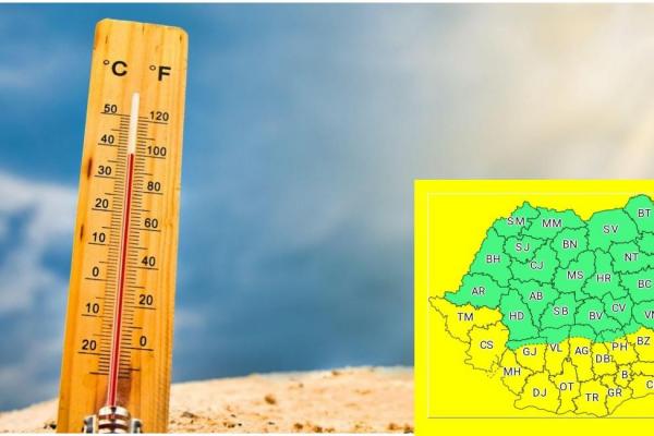 De mâine, un val de aer tropical aduce temperaturi sufocante în România