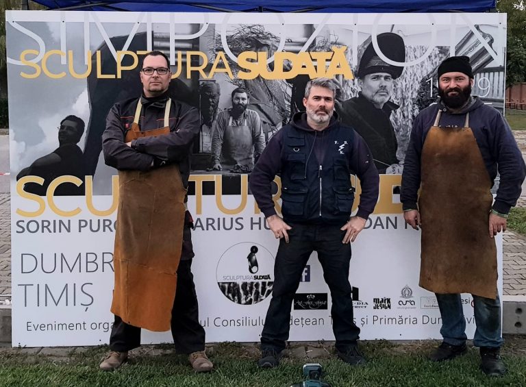 Artă contemporană în parcul central de la Dumbrăvița