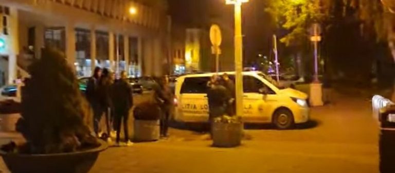 Beat și recalcintrat, un bărbat a fost imobilizat de polițiștii locali în centrul Timișoarei