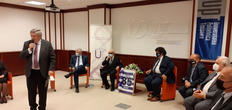 Profesorul Ioan-Gheorghe Carțiș, sărbătorit de UPT la venerabila vârstă de 85 de ani