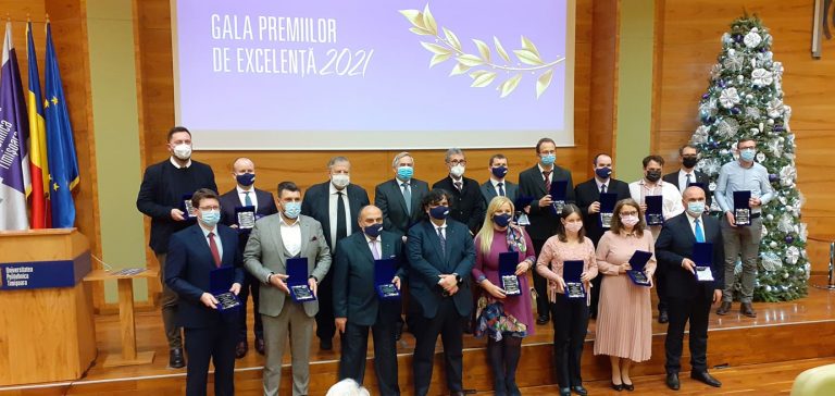 Gala Premiilor de Excelență 2021, la Universitatea Politehnica Timișoara. Dan Bedros și Ilie Bolojan, printre laureați