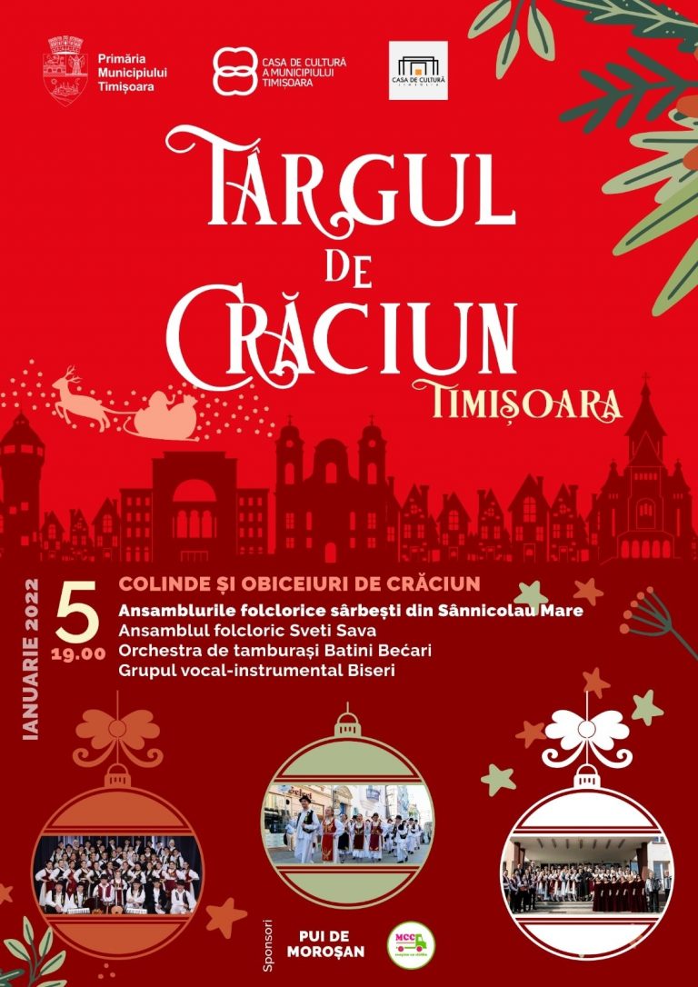 Colinde și obiceiuri la Crăciunul după rit vechi. O seară cu „cesniča” și folclor sârbesc de Crăciun, cu ansamblurile folclorice sârbești de la Sânnicolau Mare