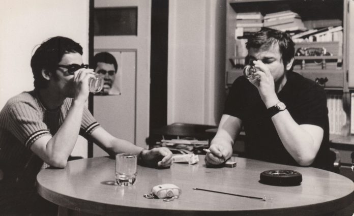 1973, cu Nichita Stănescu, București.