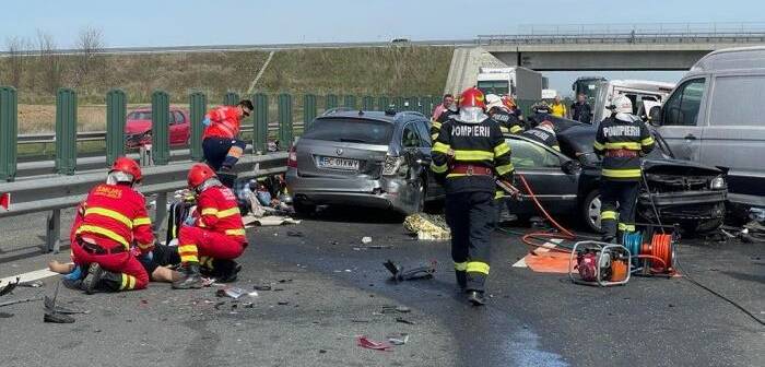 Accident deosebit de grav pe autostrada ce leagă Deva de Timișoara. Trei victime, printre ele și un copil