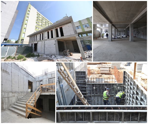 Lucrări în grafic la noua Maternitate și Unitatea de Urgențe de la Spitalul Județean Timișoara