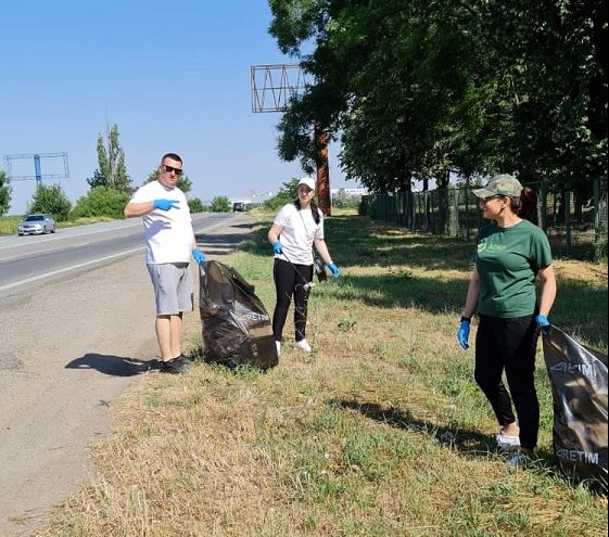 O nouă acțiune de ecologizare organizată de Poliția Locală, în zona Aradului