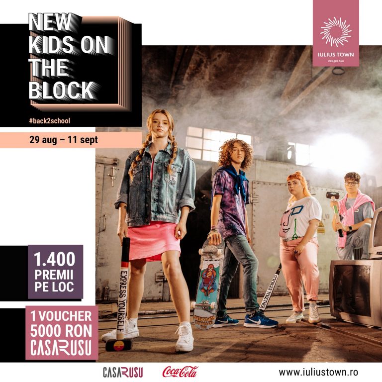 New kids on the block – pregătește-te pentru școală la Iulius Town și primești premii care te reprezintă!