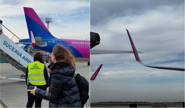 Două avioane s-au ciocnit pe un aeroport din România VIDEO