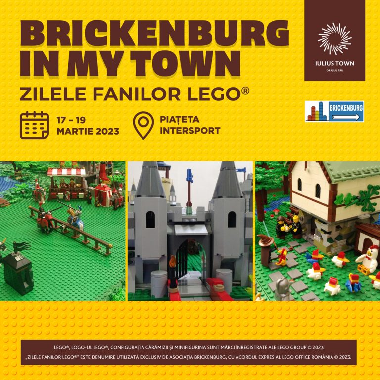 În acest weekend, Iulius Town vine cu evenimente pentru toată familia: Brickenburg in My Town – Zilele Fanilor LEGO®, concurs de șah pentru copii, Târgul Imobiliar Timișoara TIT și multe alte surprize!