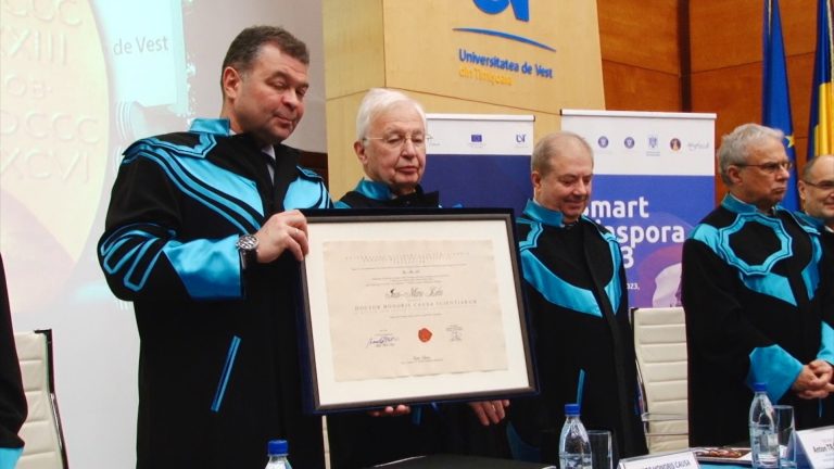 Prietenul României, academicianul cu premiul Nobel pentru chimie, Jean-Marie Lehn, a primit titlul de Doctor Honoris Causa la Timișoara | VIDEO