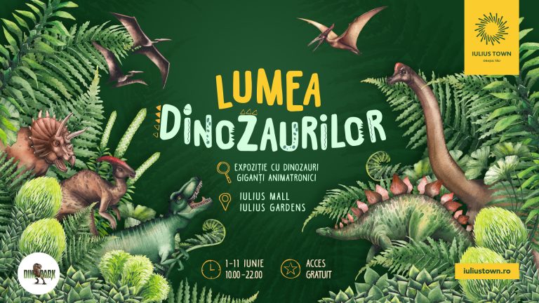 Sărbătorește Ziua Copilului, la Iulius Town: expoziție cu dinozauri gigant, tobogane, premii, spectacole de dans și teatru, dar și alte surprize!