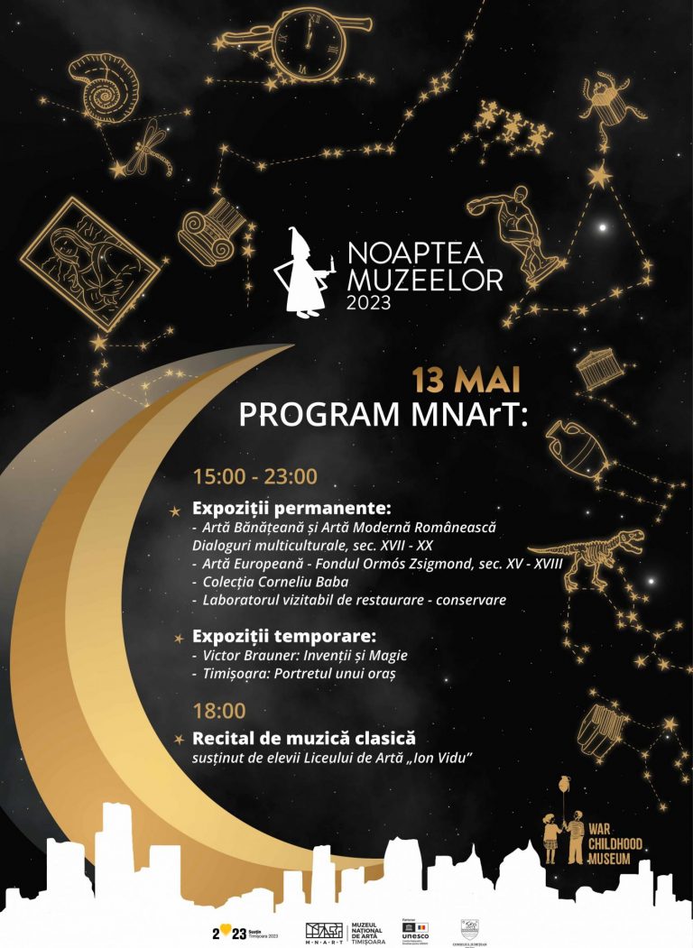 Muzeul Național de Artă Timișoara vă invită la „Noaptea Muzeelor 2023”