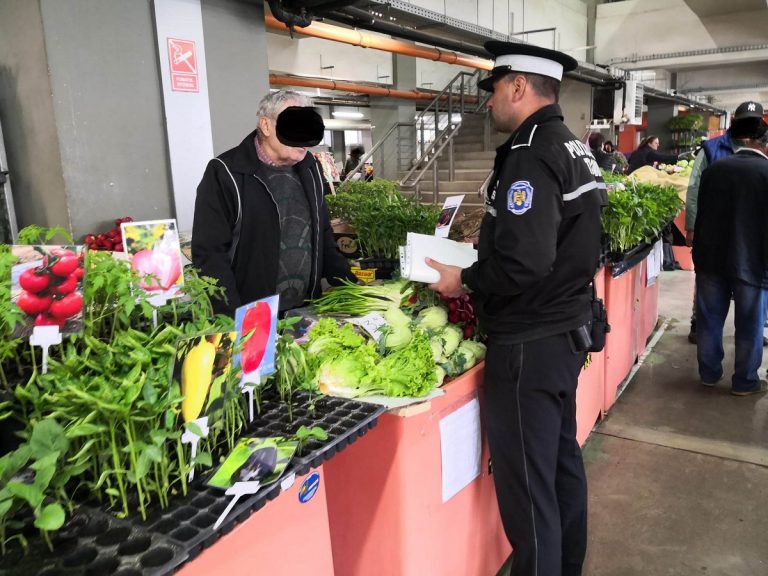 Acțiune a polițiștilor locali în piața agro-alimentară Iosefin – 37 de sancțiuni aplicate, din care una administratorului pieței