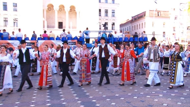 Flashmob. Horă de Ziua județului Timiș | FOTO-VIDEO