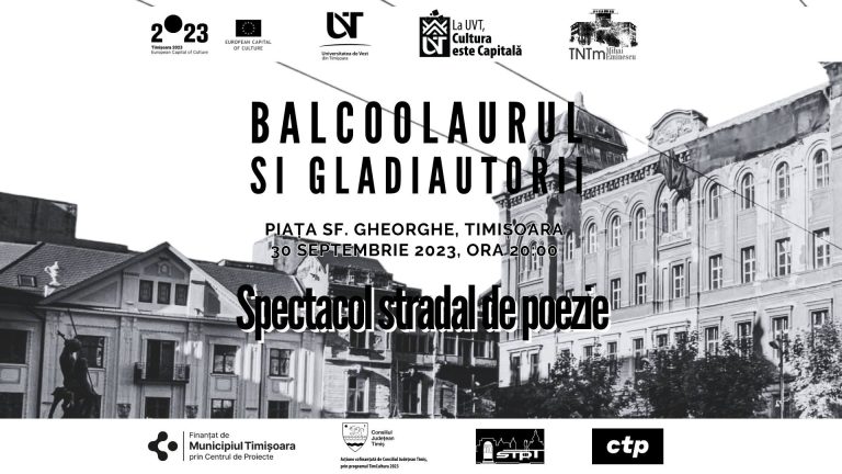 Trei evenimente culturale de neratat la UVT: Cristian Tudor Popescu, Doru Căstăian și spectacol stradal de poezie