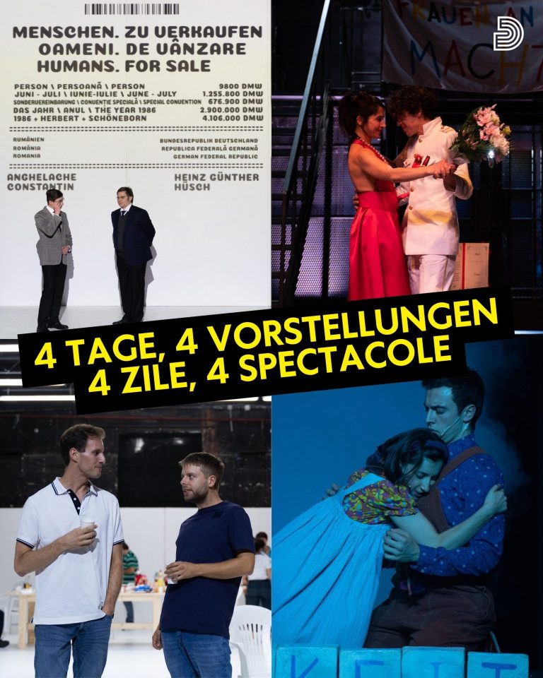 Noul an începe la Teatrul German cu patru spectacole în patru zile consecutive, pentru toate categoriile  de public