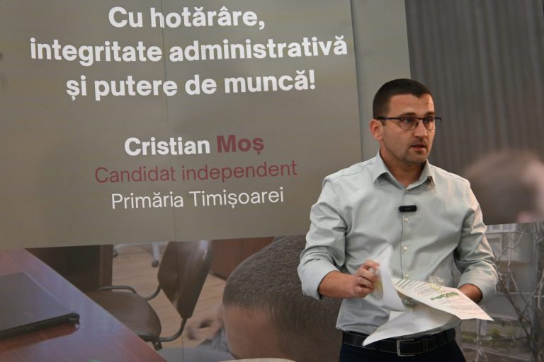 Cristian Moș, fondator al USR Timiș, vrea să-i ,,tragă preșul” de sub scaunul de primar lui Fritz!
