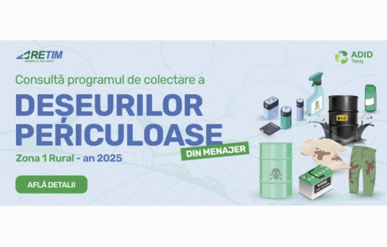 Ce facem cu deșeurile periculoase din menajer? Acestea se colectează SEPARAT de celelalte tipuri de deșeuri