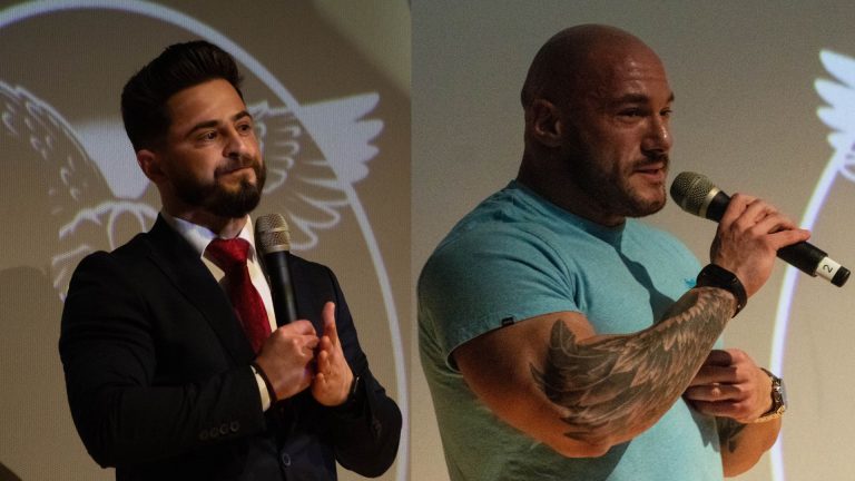 FOTO | Un culturist profesionist și un cinefil înrăit le-au vorbit adolescenților despre consumul de droguri. Povețele lor pentru tinerii liceeni