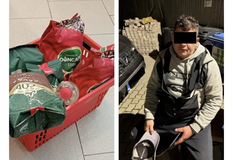 Bărbat depistat de polițiștii locali după ce a sustras mai multe produse dintr-un magazin din zona centrală – acesta nu e la prima faptă, fiind prins recent în aceeași ipostază