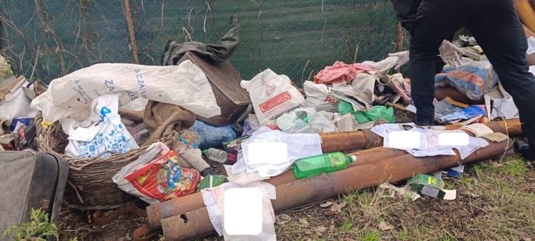 Sancționată cu 30.000 de lei de polițiștii locali pentru că a abandonat o cantitate mare de deșeuri pe Strada Arcului