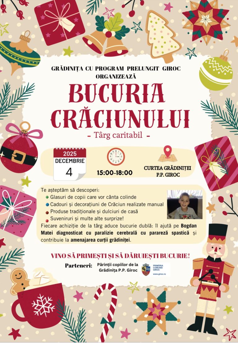 Târgul de Crăciun „Bucuria Crăciunului” – Solidaritate și speranță pentru Bogdan