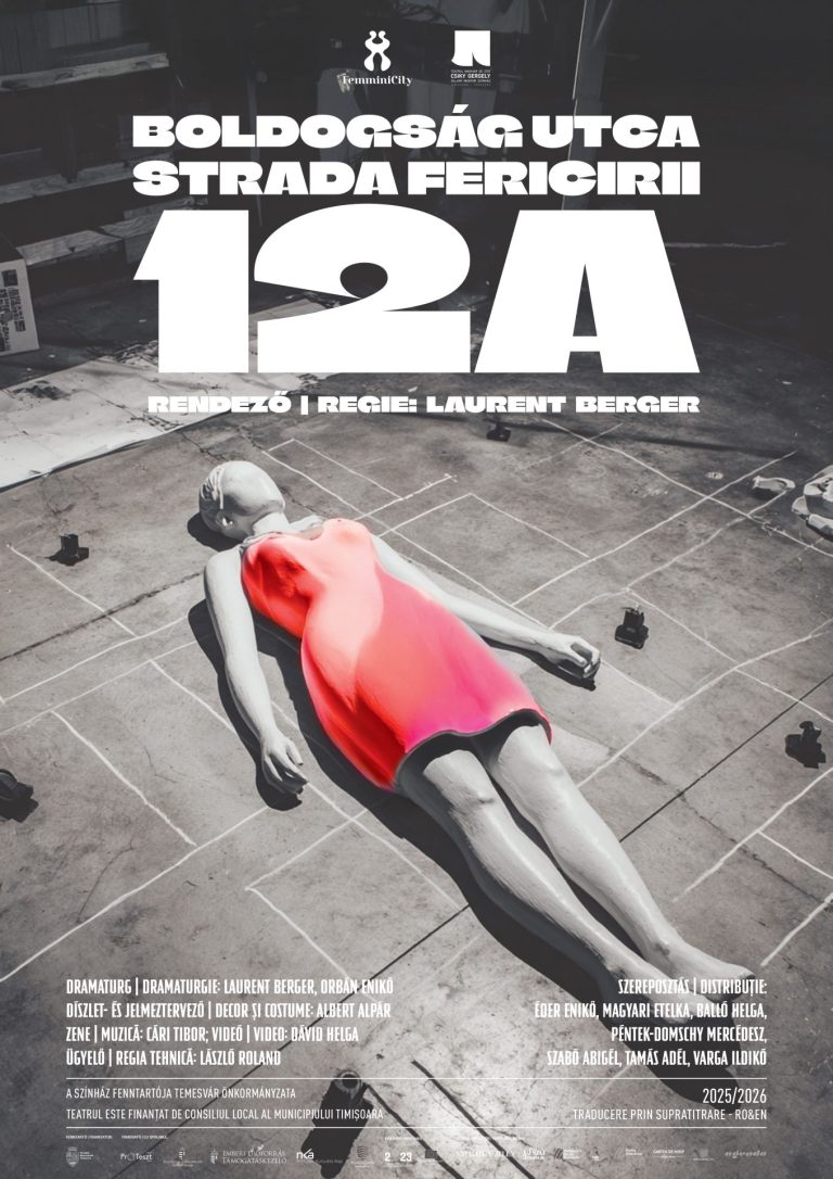 Teatrul Maghiar de Stat „Csiky Gergely” din Timișoara anunță premiera spectacolului „Strada Fericirii 12A”, o producție-document despre vocile neauzite ale violenței domestice